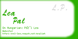 lea pal business card